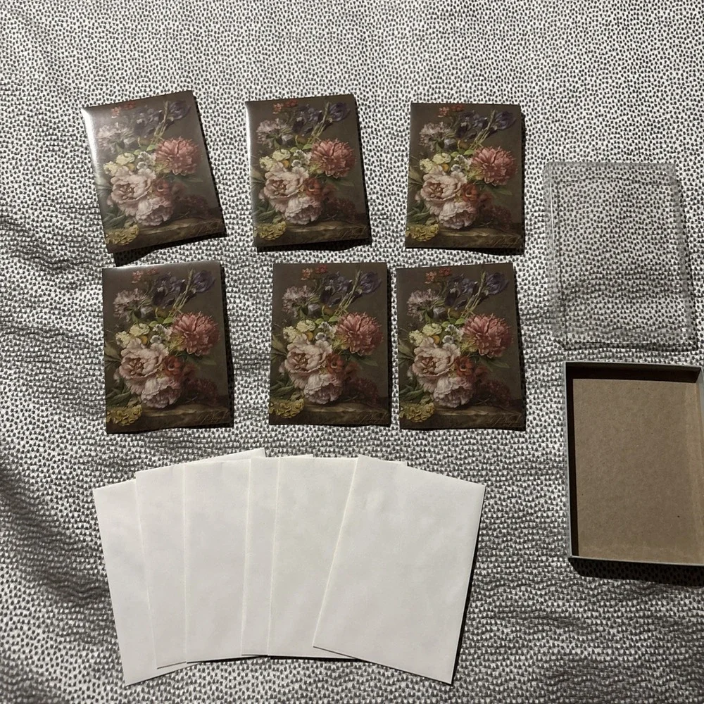 Set Of 6 Marcel Shurman Thank You Cards 1987 Nooijen Print